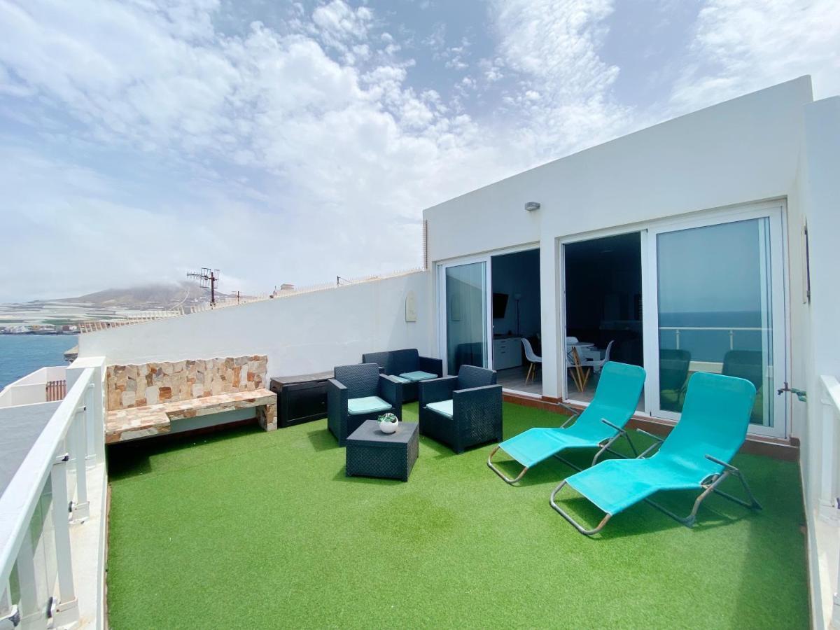 Homeforguest The Cliff House Gran Canaria With Sea Views Sardina Exterior foto